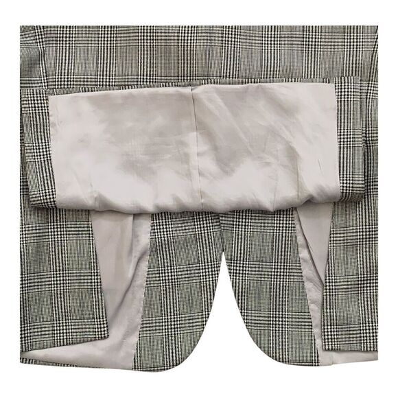 HART SCHAFFNER MARX Mens Gray Plaid Sport Coat Suit Jacket Blazer 43 R - Picture 11 of 16